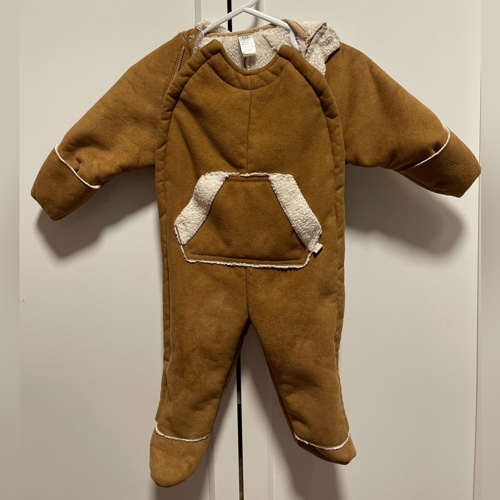 GAP Baby 3M ❤️ Winter suit Snowsuit Bear ears hood